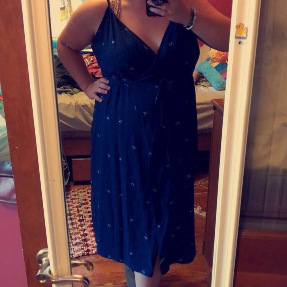 Blue Wrap dress